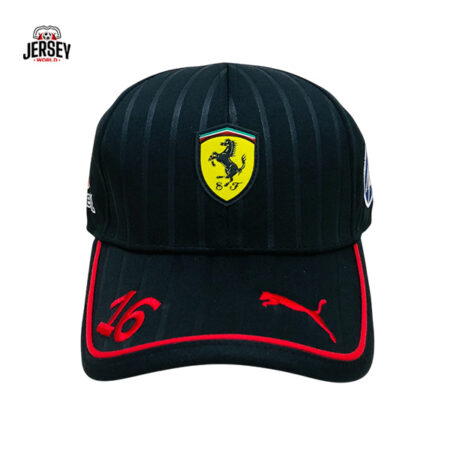 Black Ferrari #16 Baseball Cap